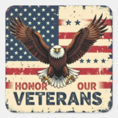 American Eagle Honor Our Veterans Stickers (Vorderseite)