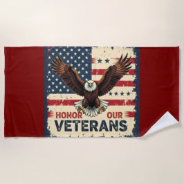 American Eagle Honor Out Veterans Strandtuch