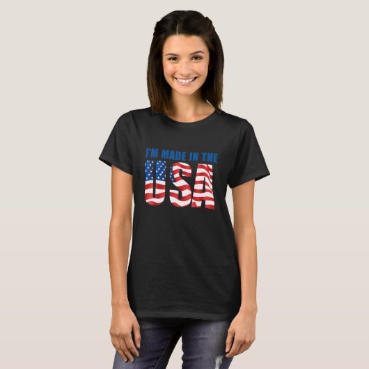 American Eagle Ich bin Made in the USA Flag 4. T-Shirt (Vorne ganz)