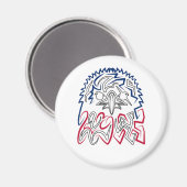 American Eagle Magnet (Vorderseite/Rückseite)