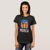 American Eagle Merica Men Usa Flaggenpatrioti T-Shirt (Vorne ganz)