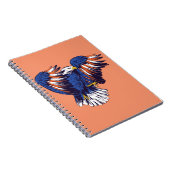 American Eagle mit den USA Flag Colors Notizblock (Rechte Seite)