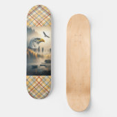 American Eagle Nature Plaid Skateboard (Vorderseite)