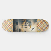 American Eagle Nature Plaid Skateboard (Horizontal)