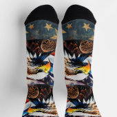 American Eagle Painting Socken (Oben)