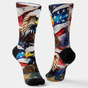 American Eagle Painting Socken