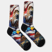American Eagle Painting Socken (Rechts)