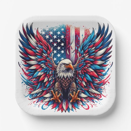 American Eagle Pappteller (Vorderseite)