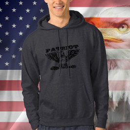 American Eagle Patriot, Monogram Men Hoodie