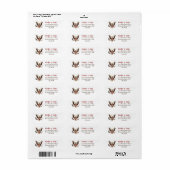 American Eagle Patriot  White Return Address Label (Vorne)