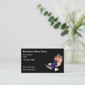 American Eagle Patriotic Business Cards Visitenkarte (Stehend Vorderseite)
