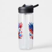 American Eagle Patriotic Design Red White Blue Trinkflasche (Links)