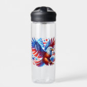 American Eagle Patriotic Design Red White Blue Trinkflasche (Vorderseite)
