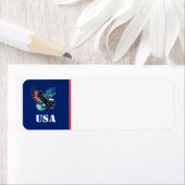 American Eagle Patriotic Flag Blau (Insitu)