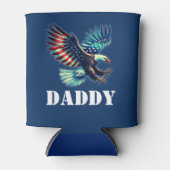 American Eagle Patriotic Flag Blau Dosenkühler (Vorderseite)