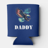 American Eagle Patriotic Flag Blau Dosenkühler (Rückseite)