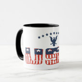 American Eagle Patriotic Grunge Tasse (Vorderseite Links)