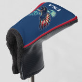 American Eagle Patriotic USA Golf Headcover (3/4 Vorderseite)