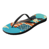American Eagle Pixel Art Flip Flops Badesandalen (Schrägansicht)
