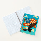 American Eagle Pixel Art Notebook Notizblock (Innenseite)