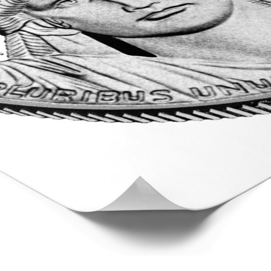 American Eagle Platinum Proof Coin Poster (Ecke)