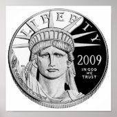 American Eagle Platinum Proof Coin Poster (Vorne)
