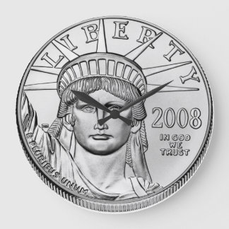 American Eagle Platinum Reverse Proof Coins Große Wanduhr