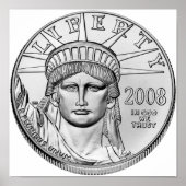 American Eagle Platinum Reverse Proverse Coins Poster (Vorne)