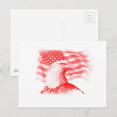 American Eagle Post Card Postkarte (Vorne/Hinten)