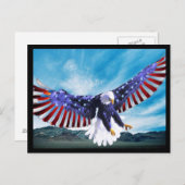 American Eagle Postcard 2 Postkarte (Vorne/Hinten)