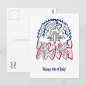 American Eagle Postkarte (Vorne/Hinten)