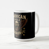 American Eagle Pride – Bold USA Freedom Kaffeetasse (VorderseiteRechts)
