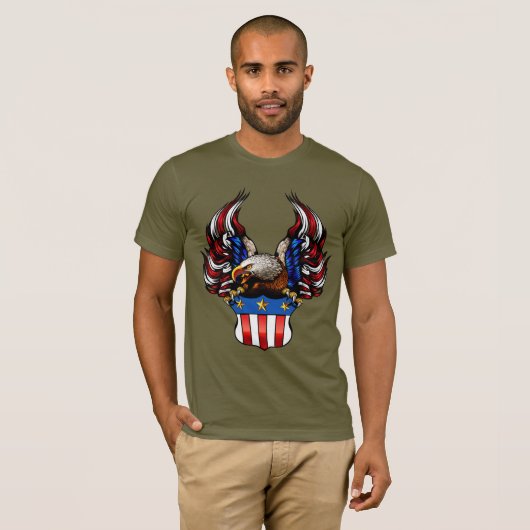 American Eagle, Red White & Blue, Patriot, T-Shirt (Vorne ganz)