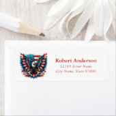 American Eagle Rücksendeadressen-Aufkleber (Insitu)