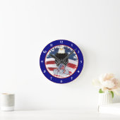 American Eagle Runde Wanduhr (Zuhause)