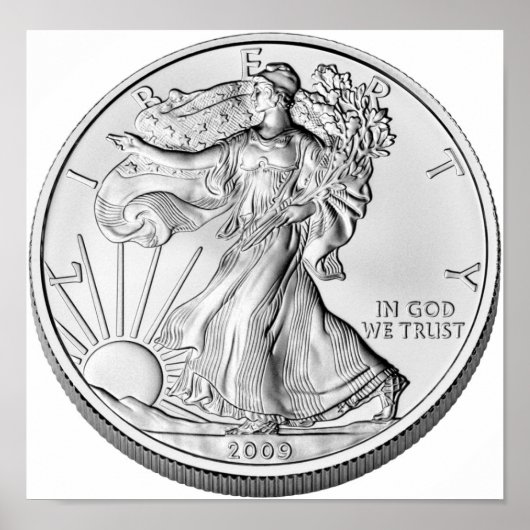 American Eagle Silver Bullion Coin Poster (Vorne)