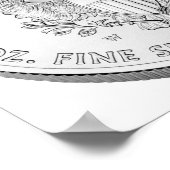 American Eagle Silver Unzirkulierende Münze Poster (Ecke)