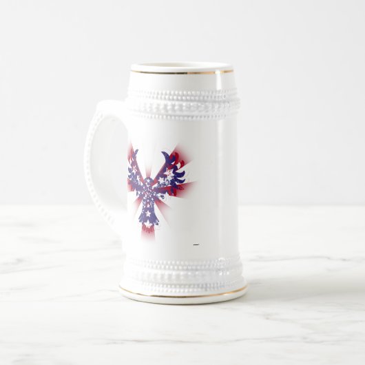 American Eagle Stars & Stripes Bierglas (Vorderseite Links)