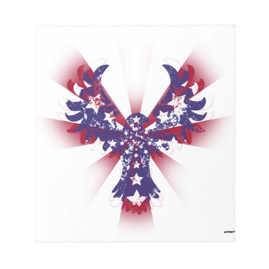 American Eagle Stars & Stripes Notizblock (Vorderseite)