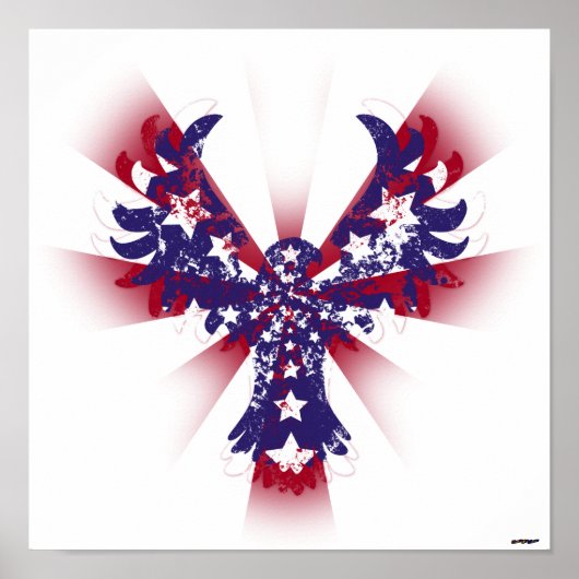 American Eagle Stars & Stripes Poster (Vorne)