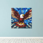 American Eagle Sublimation Leinwanddruck (Insitu (Holzboden))