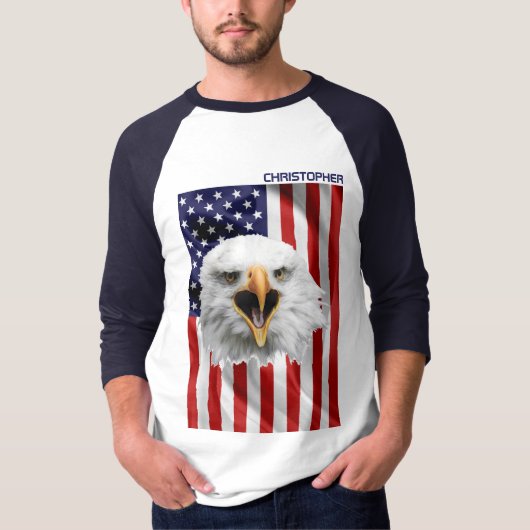 American Eagle, The USA Flag Patriotic T-Shirt (Vorderseite)