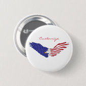 American Eagle Thunder_Cove Patriotic 4. Juli Button (Vorne & Hinten)