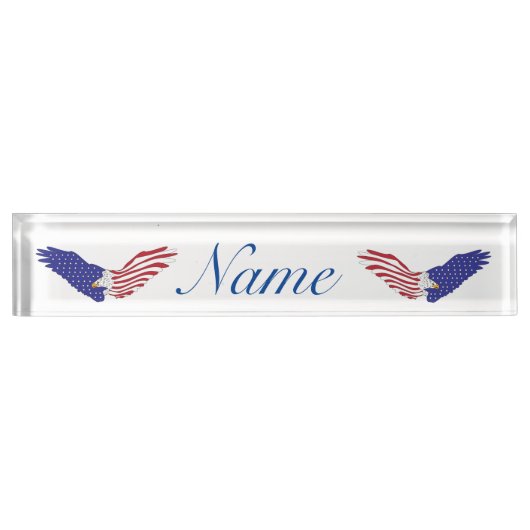 American Eagle Thunder_Cove Patriotic 4. Juli Namensplakette (Vorderseite)