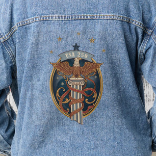 American Eagle USA 250 Art Nouveau Motiv ID1304 Jeansjacke