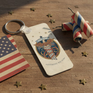 American Eagle USA 250 Art Nouveau Motiv ID1304 Schlüsselanhänger