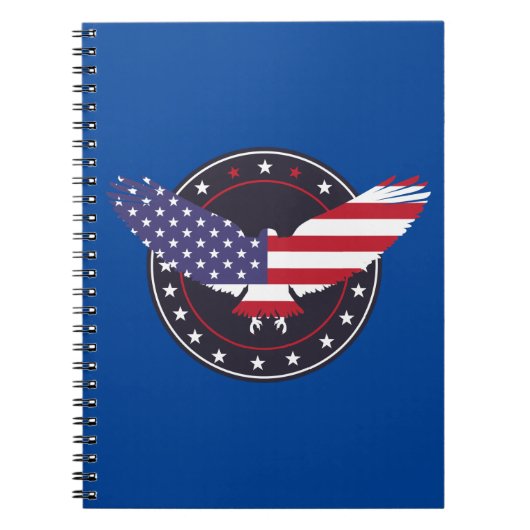American Eagle USA Flag Notizblock (Vorderseite)