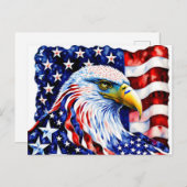 American Eagle, USA, Postcard Postkarte (Vorne/Hinten)