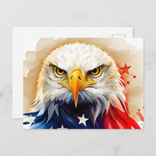 American Eagle, USA, Postcard Postkarte (Vorne/Hinten)