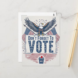 American Eagle Vote Reminder Postkarte